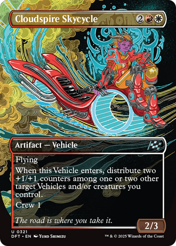 {@C} Cloudspire Skycycle (Borderless) [Aetherdrift][DFT 321]