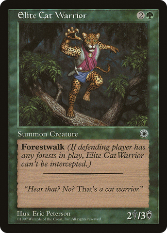 {C} Elite Cat Warrior (With Flavor Text) [Portal][POR 163]