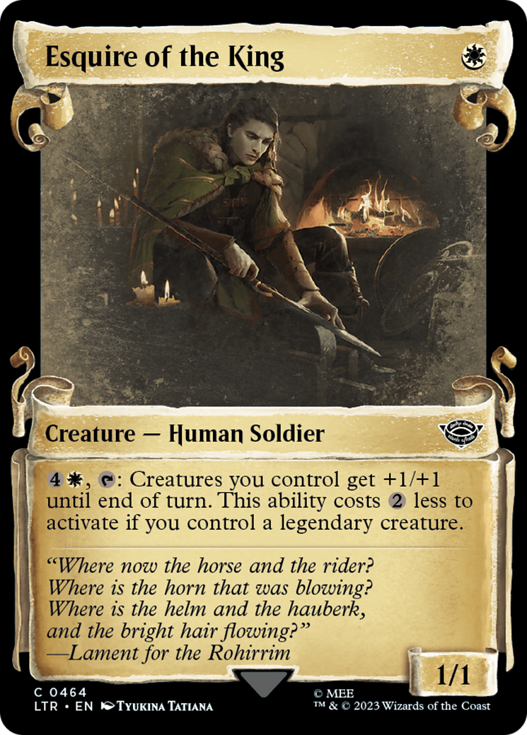 {C} Esquire of the King [The Lord of the Rings: Tales of Middle-Earth Showcase Scrolls][LTR 464]