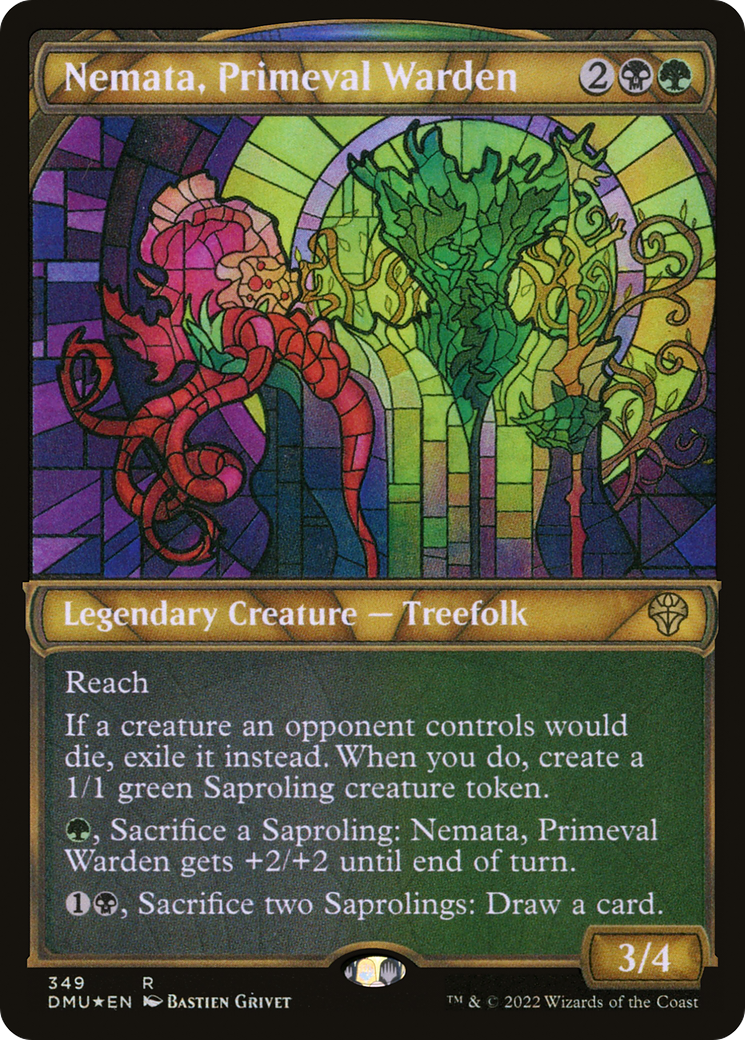 {R} Nemata, Primeval Warden (Showcase Textured) [Dominaria United][DMU 349]