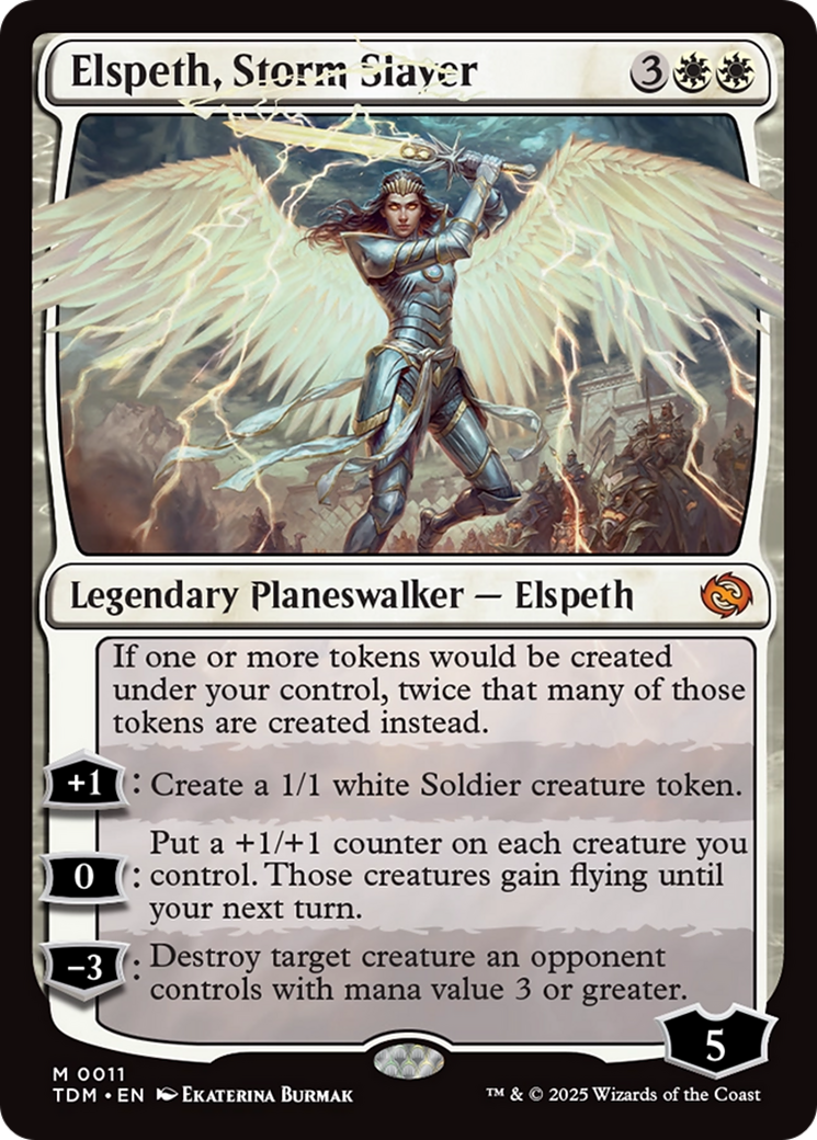 {@R} Elspeth, Storm Slayer [Tarkir: Dragonstorm][TDM 011]