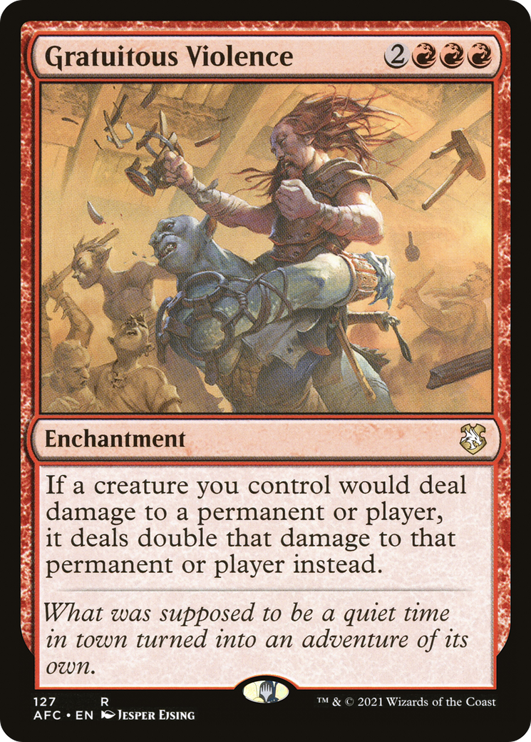 {R} Gratuitous Violence [Dungeons & Dragons: Adventures in the Forgotten Realms Commander][AFC 127]