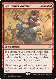 {R} Gratuitous Violence [Dungeons & Dragons: Adventures in the Forgotten Realms Commander][AFC 127]