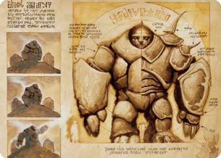 {A} Precursor Golem Art Card [The Brothers' War Art Series][ABRO 072]