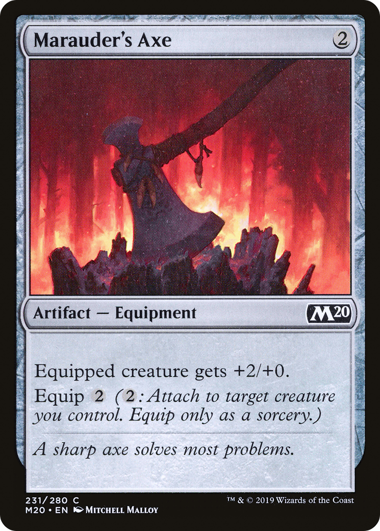 {C} Marauder's Axe [Core Set 2020][M20 231]