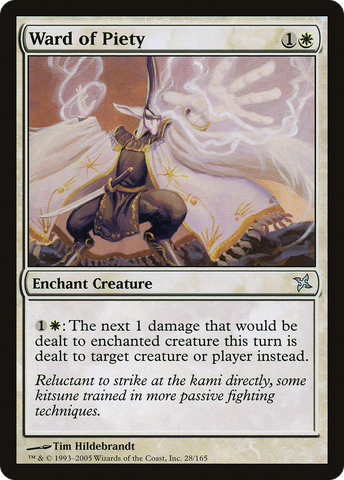 {C} Ward of Piety [Betrayers of Kamigawa][BOK 028]