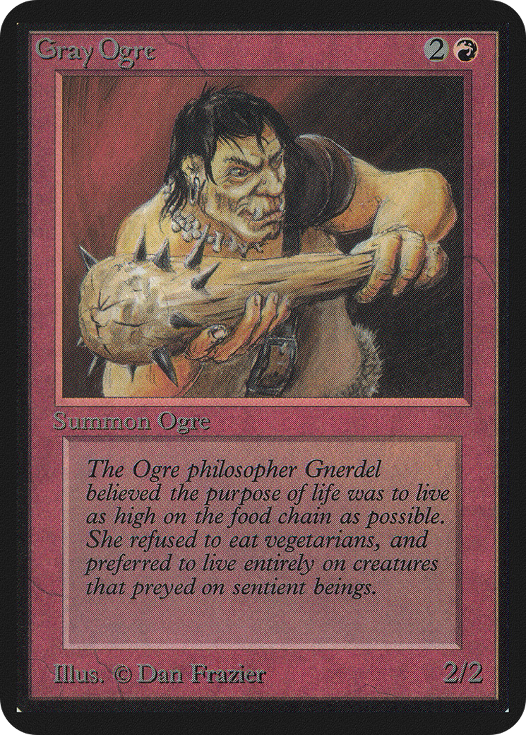 {C} Gray Ogre [Alpha Edition][LEA 156]