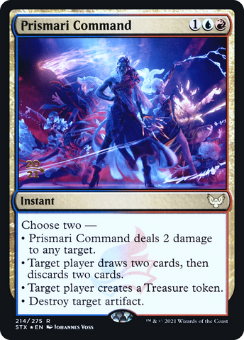 {R} Prismari Command [Strixhaven: School of Mages Prerelease Promos][PR STX 214]