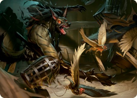 {A} Wing Shredder Art Card [Innistrad: Midnight Hunt Art Series][AMID 055]