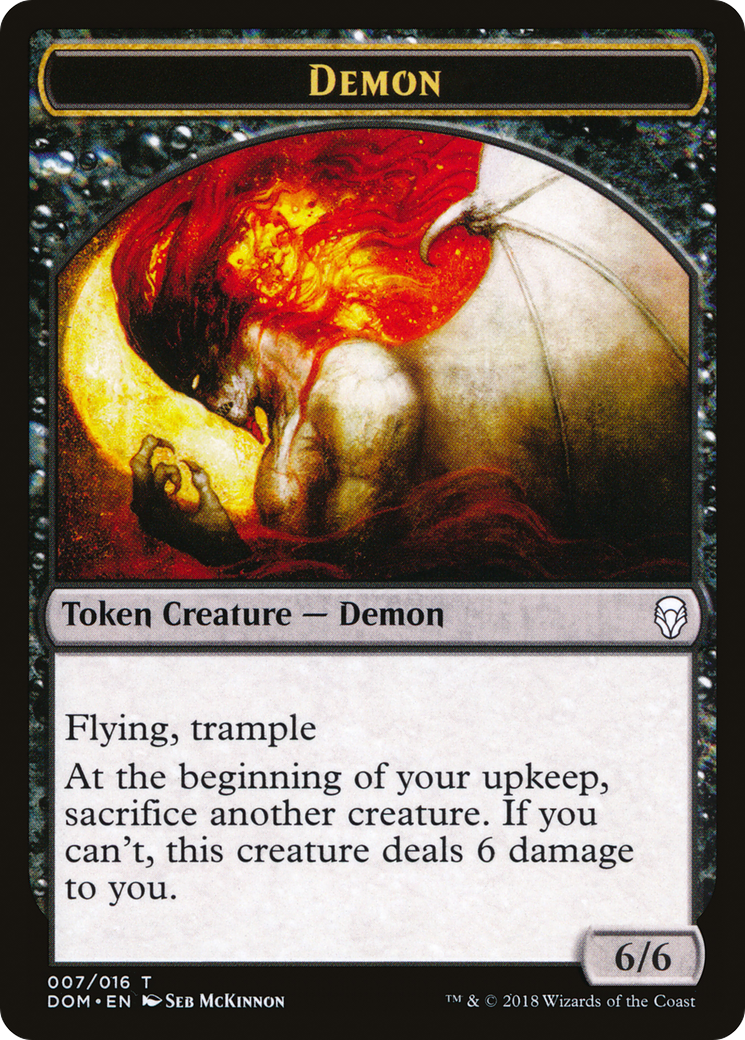 {T} Demon Token [Dominaria Tokens][TDOM 007] - Misty Mountain Games