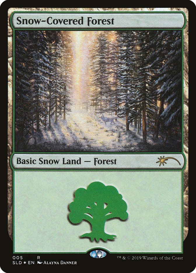 {R} Snow-Covered Forest (005) [Secret Lair Drop Series][SLD 005] - Misty Mountain Games