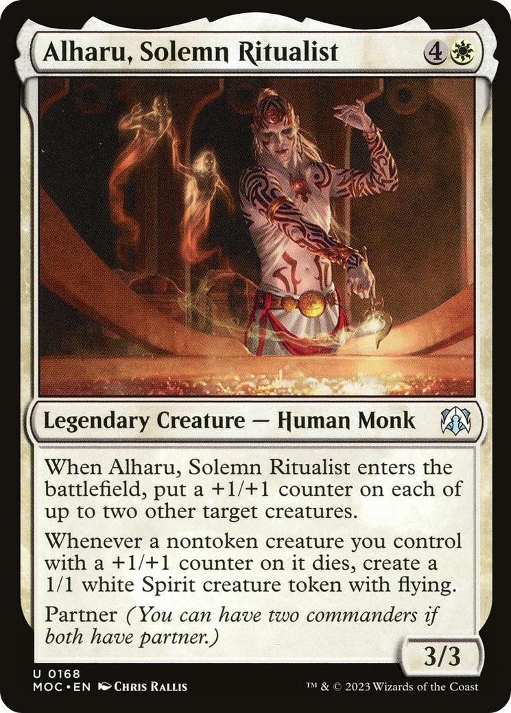 {C} Alharu, Solemn Ritualist [March of the Machine Commander][MOC 168]