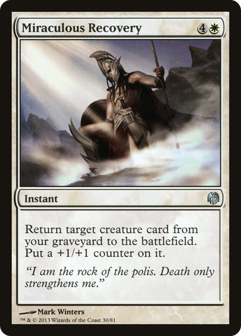 {C} Miraculous Recovery [Duel Decks: Heroes vs. Monsters][DDL 030]