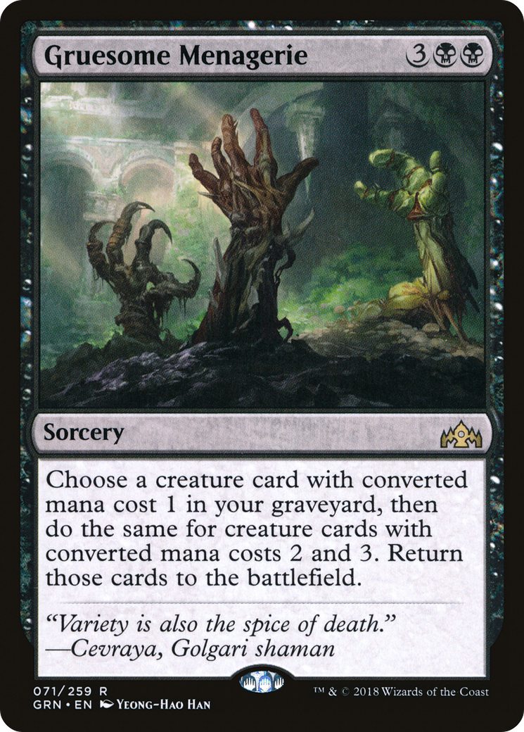 {R} Gruesome Menagerie [Guilds of Ravnica][GRN 071] - Misty Mountain Games