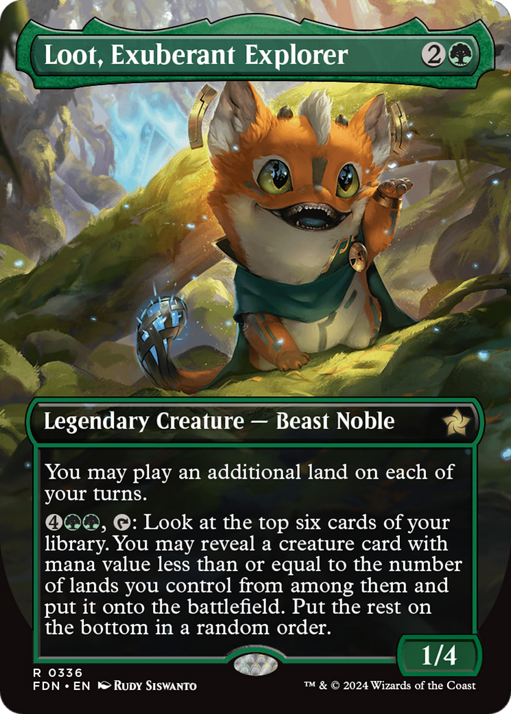 {@R} Loot, Exuberant Explorer (Borderless) [Foundations][FDN 336]