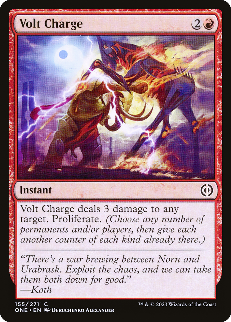 {C} Volt Charge [Phyrexia: All Will Be One][ONE 155]