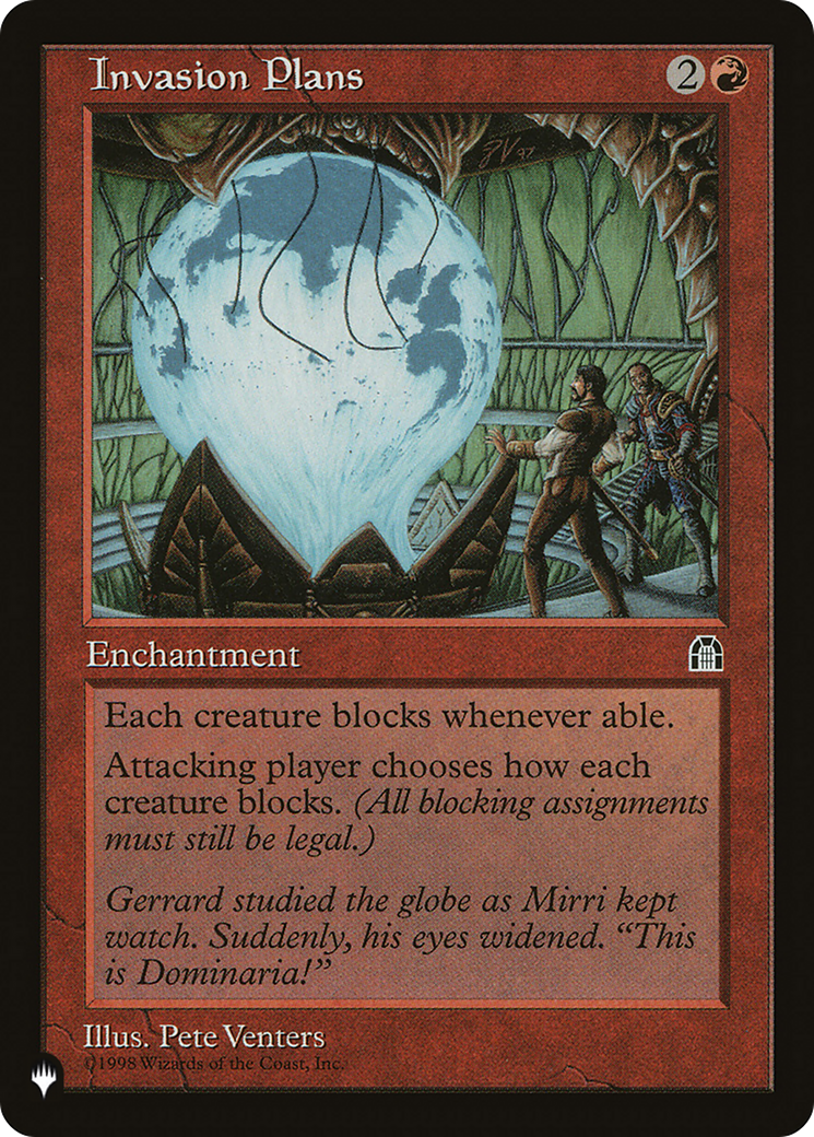 Invasion Plans [LIST ]