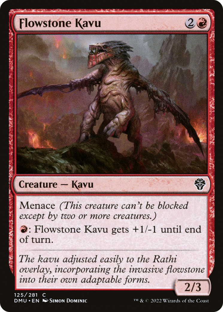 {C} Flowstone Kavu [Dominaria United][DMU 125]