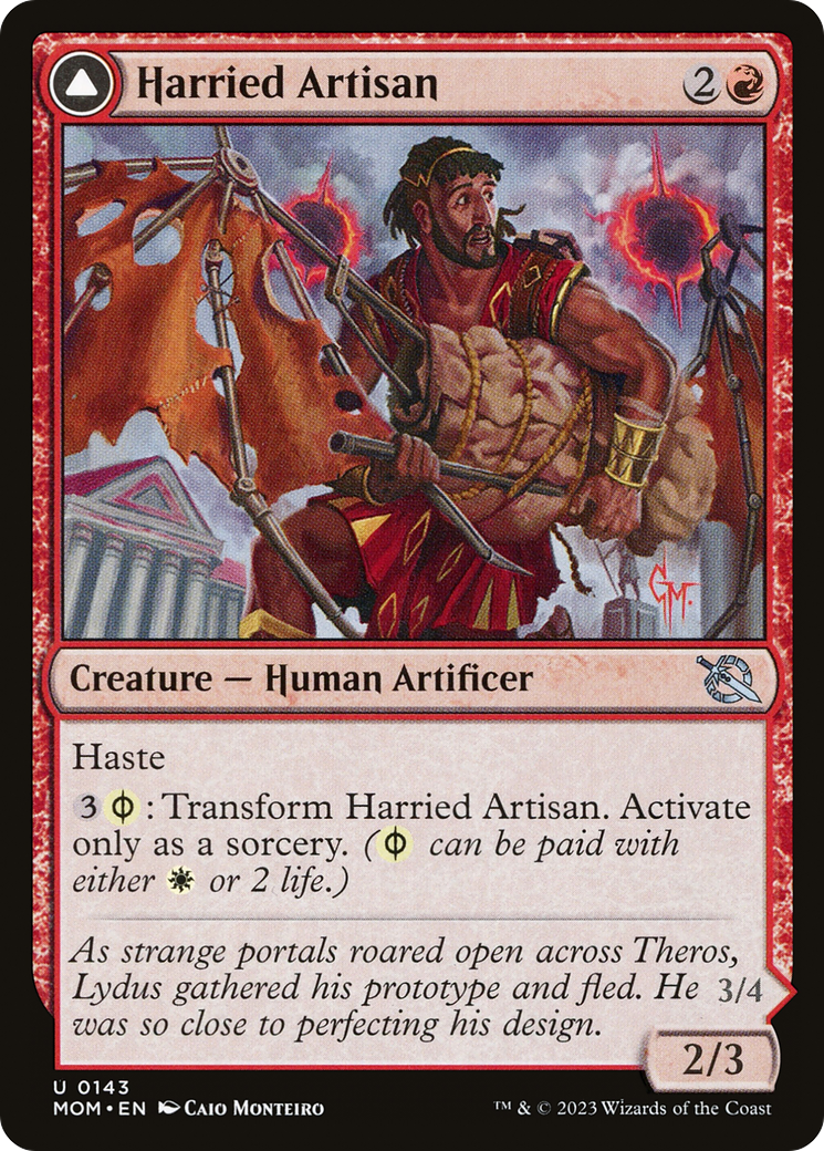 {C} Harried Artisan // Phyrexian Skyflayer [March of the Machine][MOM 143]