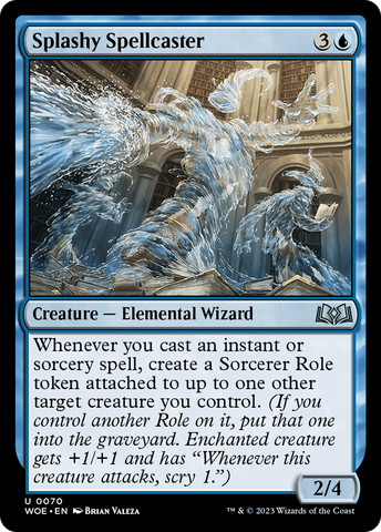 {@C} Splashy Spellcaster [Wilds of Eldraine][WOE 070]