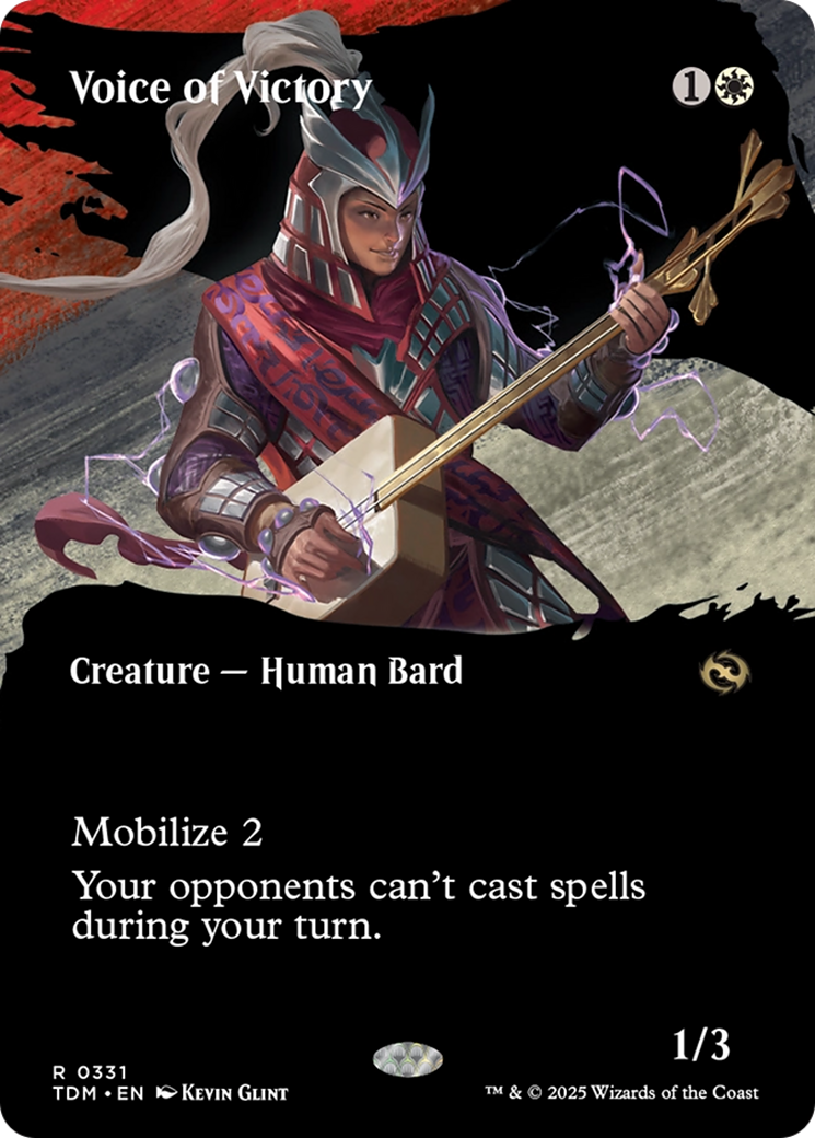 {@R} Voice of Victory (Borderless) [Tarkir: Dragonstorm][TDM 331]