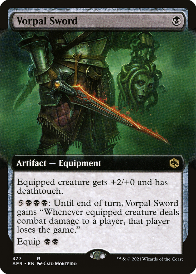 {R} Vorpal Sword (Extended Art) [Dungeons & Dragons: Adventures in the Forgotten Realms][AFR 377]