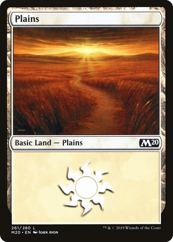 {B}[M20 261] Plains (261) [Core Set 2020]