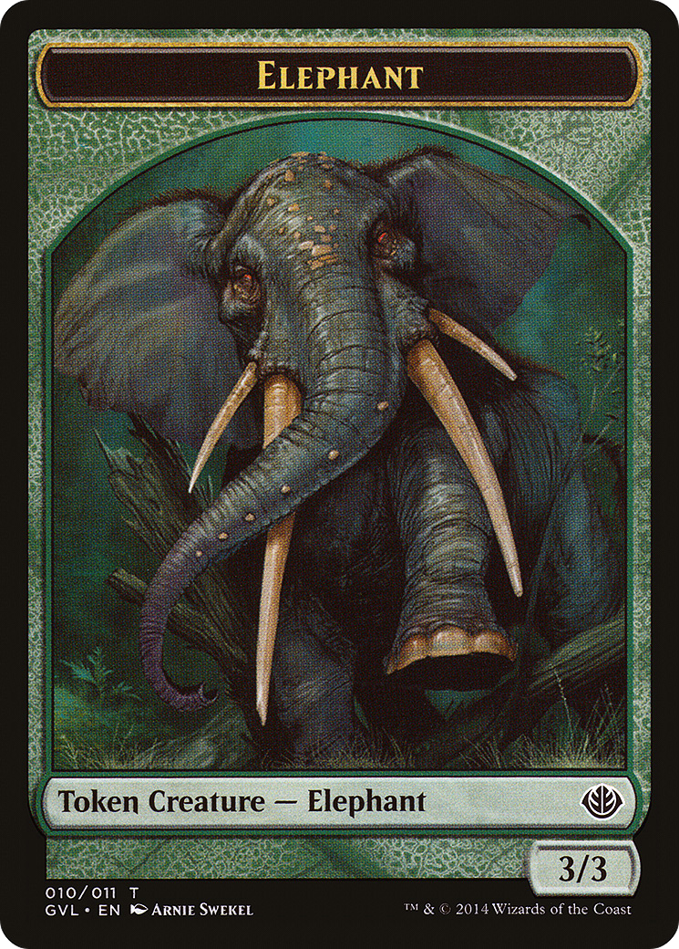 {T} Elephant Token (Garruk vs. Liliana) [Duel Decks Anthology Tokens][TGVL 010]
