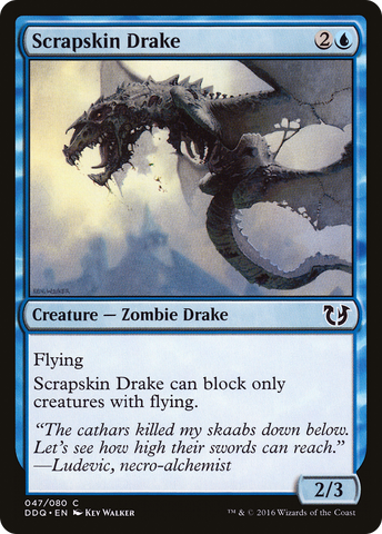 {C} Scrapskin Drake [Duel Decks: Blessed vs. Cursed][DDQ 047]