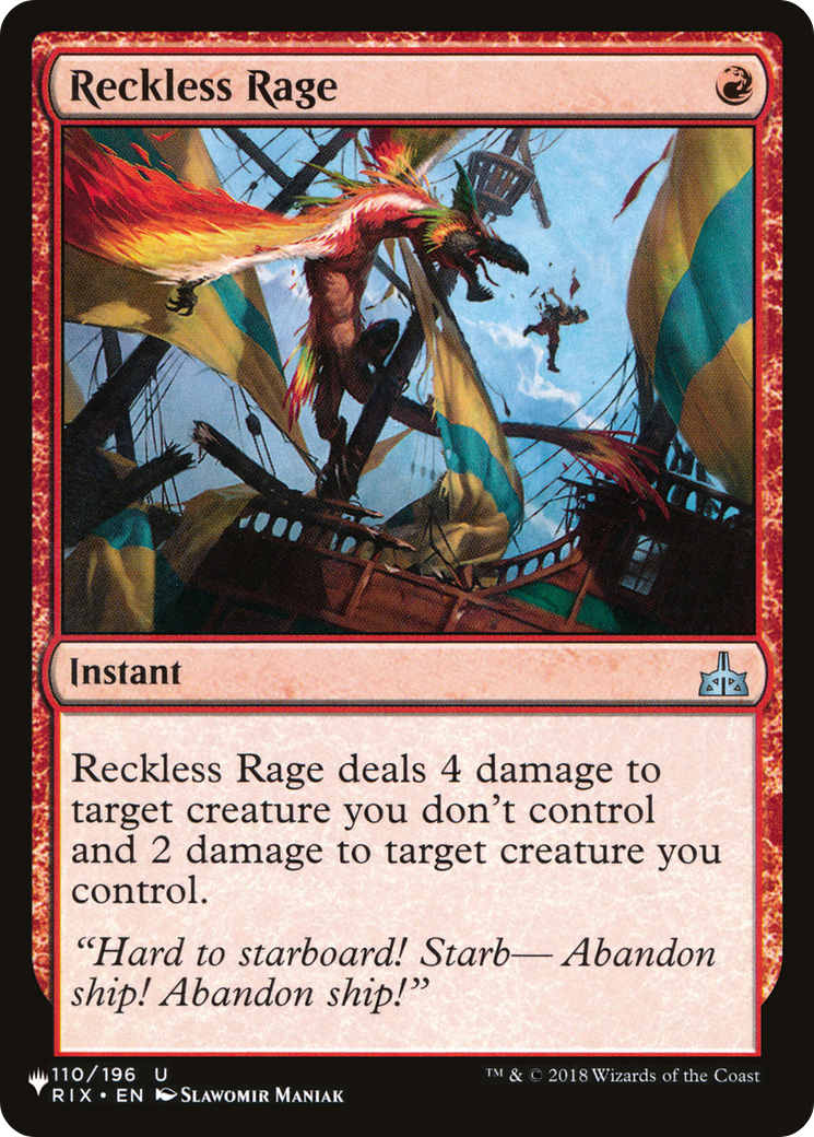 Reckless Rage [LIST 110/196]