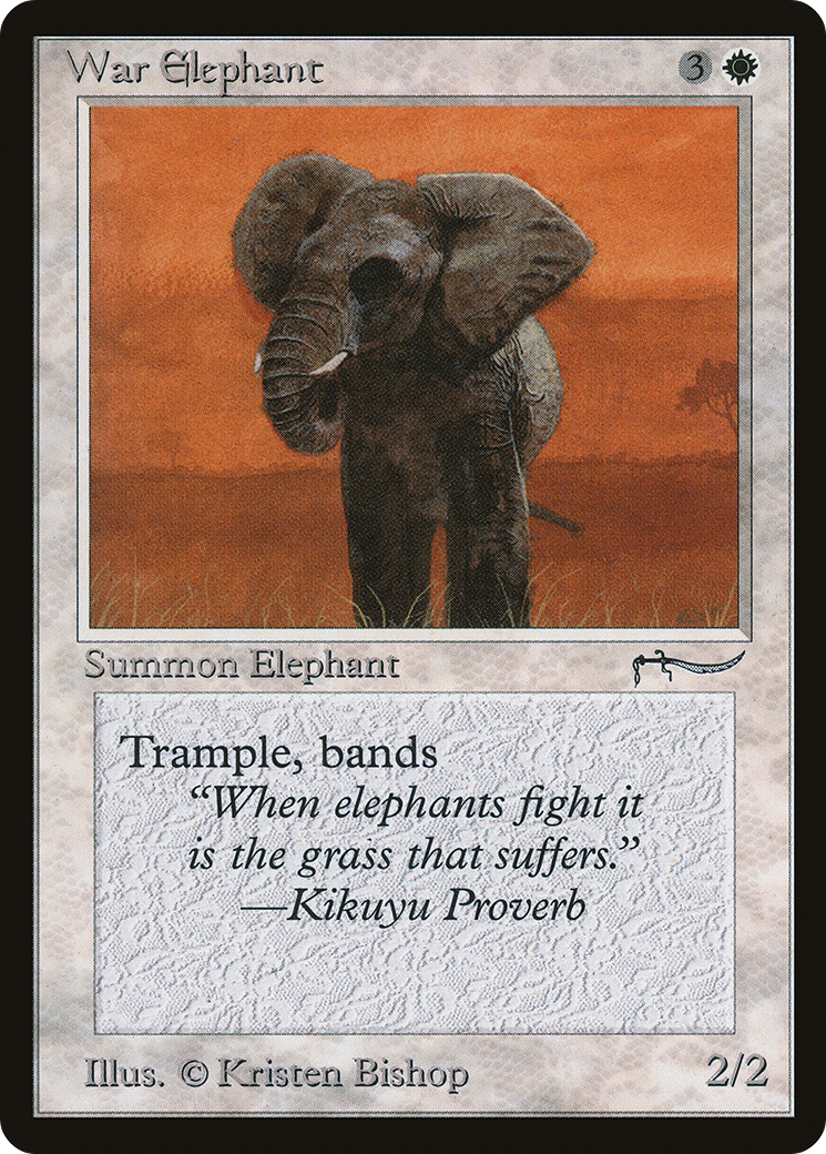 {C} War Elephant (Dark Mana Cost) [Arabian Nights][ARN 011]
