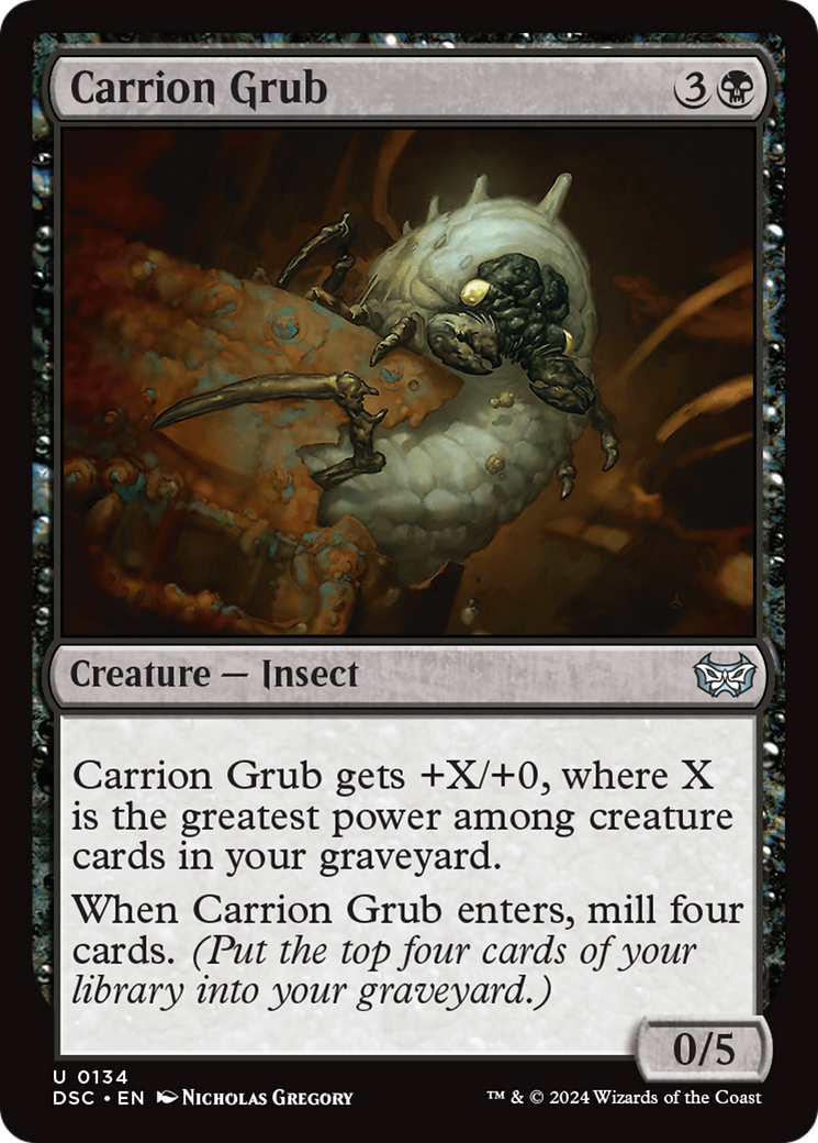 {C} Carrion Grub [Duskmourn: House of Horror Commander][DSC 134]