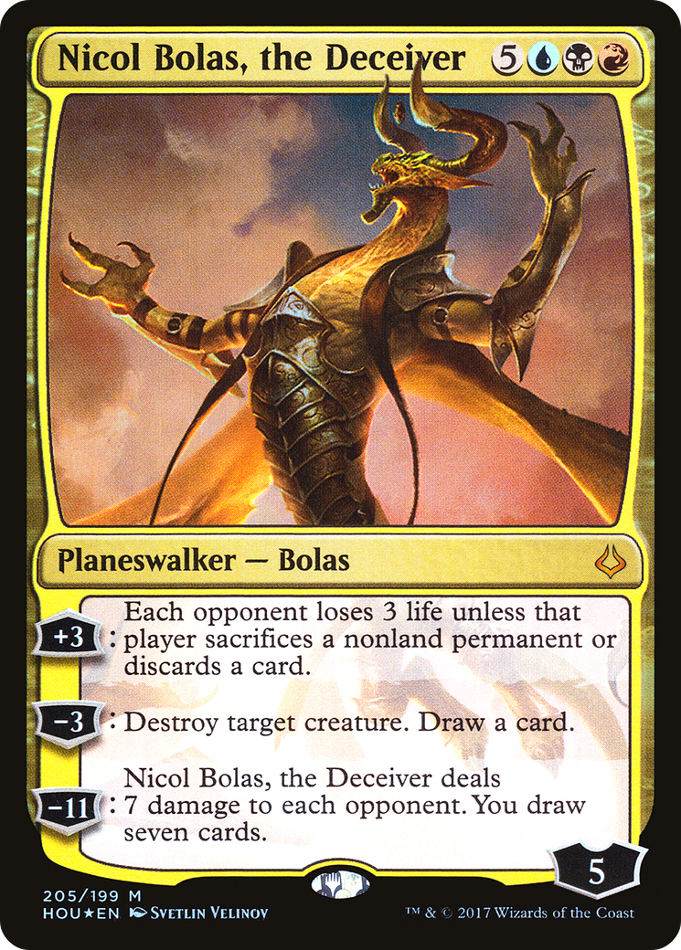 {R} Nicol Bolas, the Deceiver [Hour of Devastation][HOU 205]