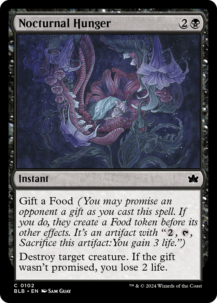 {@C} Nocturnal Hunger [Bloomburrow][BLB 102]