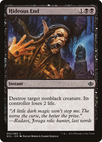 {C} Hideous End (Garruk vs. Liliana) [Duel Decks Anthology][GVL 052]