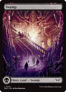 {@B}[DSK 274] Swamp (274) - Full Art [Duskmourn: House of Horror]