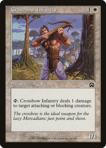 {C} Crossbow Infantry [Mercadian Masques][MMQ 016]