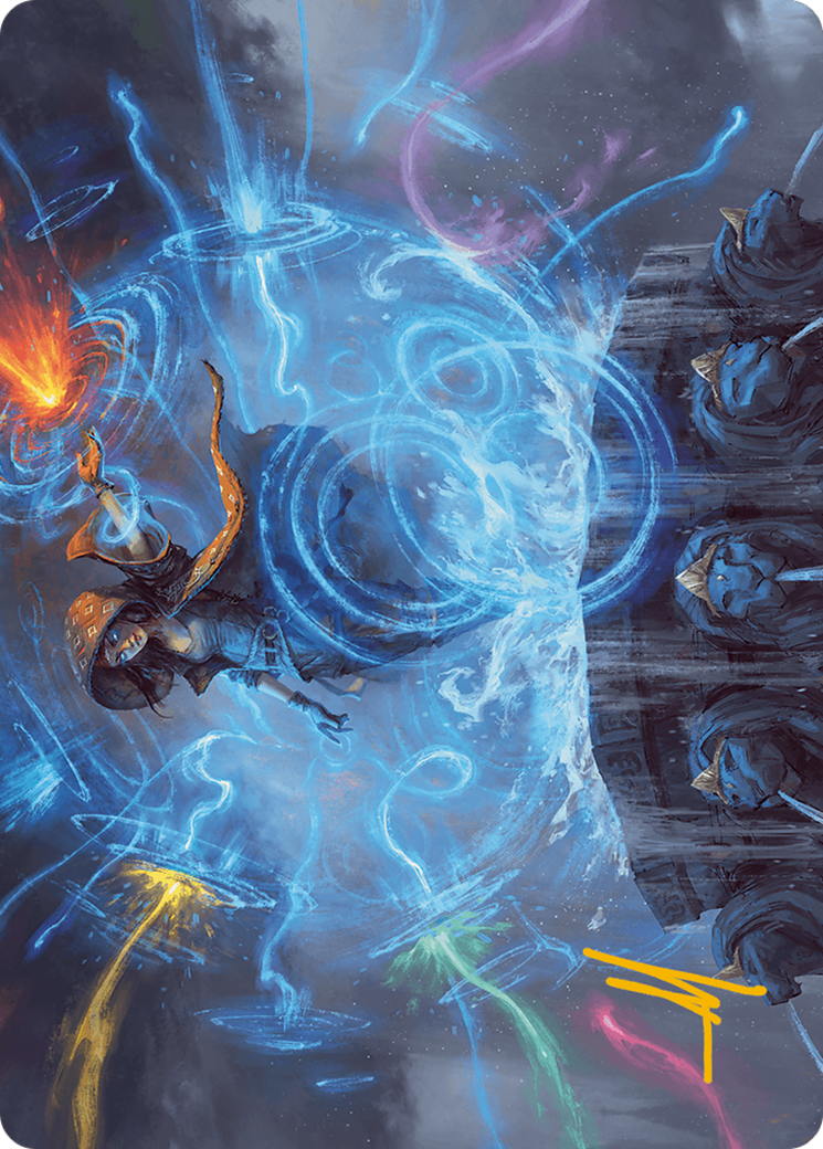 {A} Flusterstorm Art Card (Gold-Stamped Signature) [Modern Horizons 3 Art Series][GS AMH3 054]