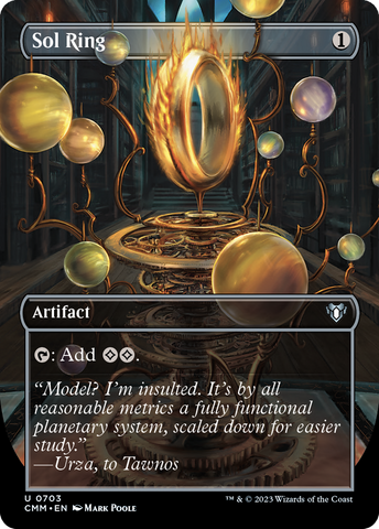 {C} Sol Ring (Borderless Alternate Art) [Commander Masters][CMM 703]