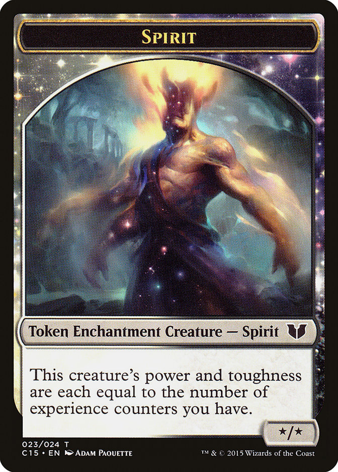 {T} Spirit (023) // Cat Double-sided Token [Commander 2015 Tokens][TC15 023] - Misty Mountain Games