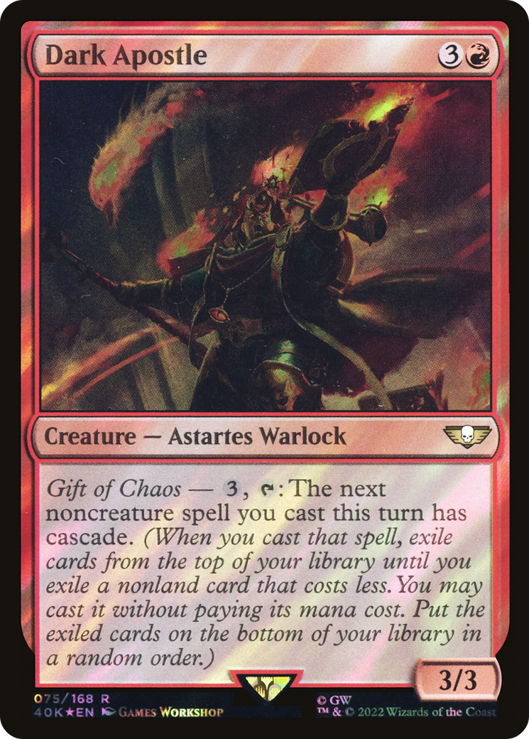 {R} Dark Apostle (Surge Foil) [Universes Beyond: Warhammer 40,000][SF 40K 075]