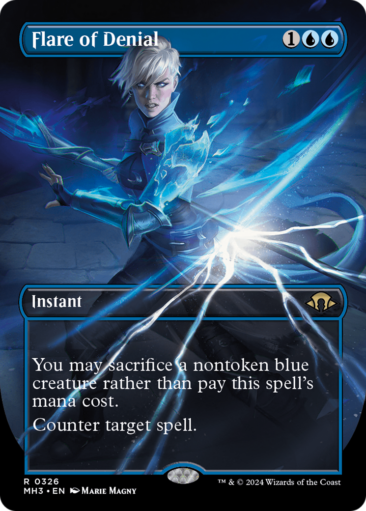 {R} Flare of Denial (Borderless) [Modern Horizons 3][MH3 326]
