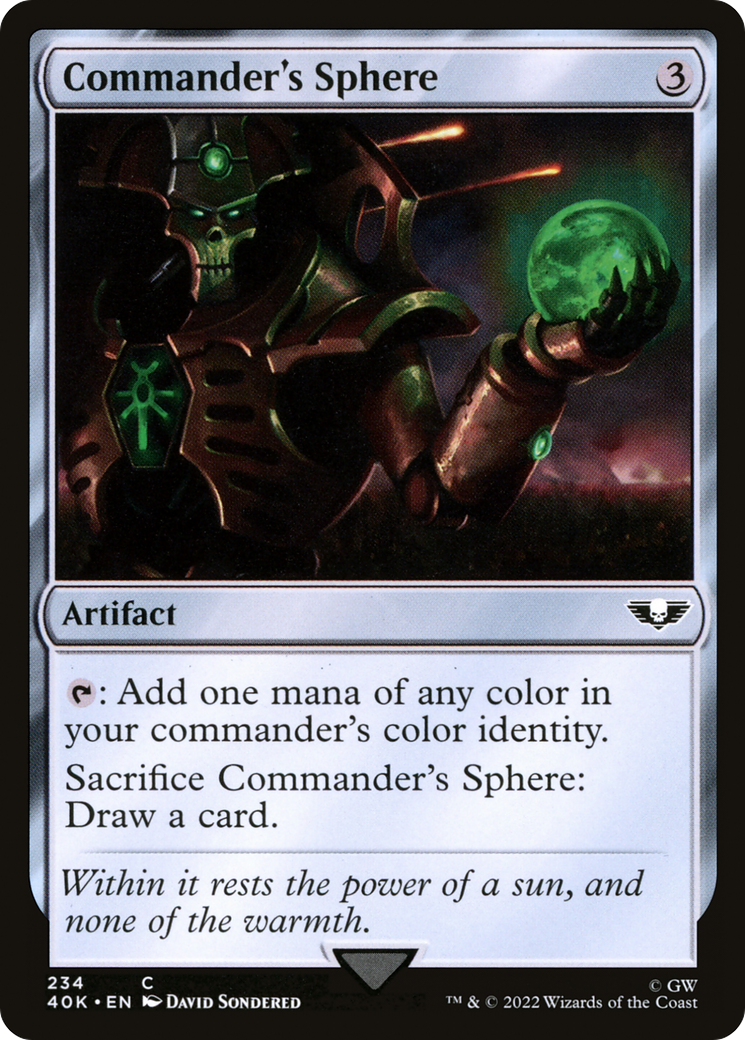 {C} Commander's Sphere (234) [Universes Beyond: Warhammer 40,000][40K 234]