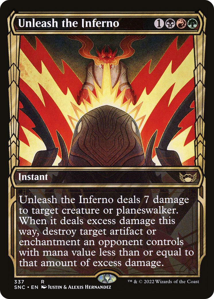 {R} Unleash the Inferno (Showcase Golden Age) [Streets of New Capenna][SNC 337]