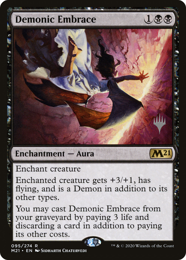 {R} Demonic Embrace (Promo Pack) [Core Set 2021 Promos][PP M21 095]