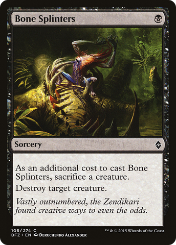 {C} Bone Splinters [Battle for Zendikar][BFZ 105]