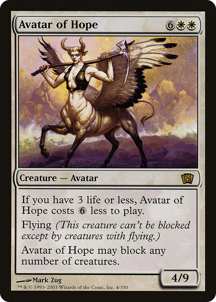 {R} Avatar of Hope [Eighth Edition][8ED 004]