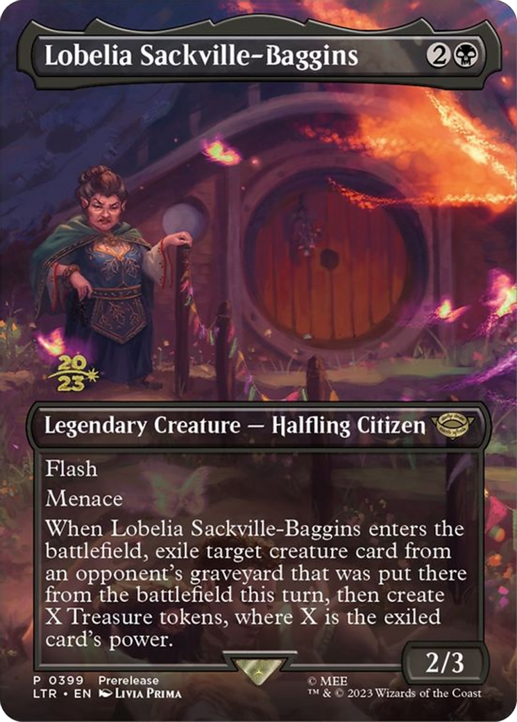 {R} Lobelia Sackville-Baggins (399) [The Lord of the Rings: Tales of Middle-Earth Prerelease Promos][PR LTR 399]