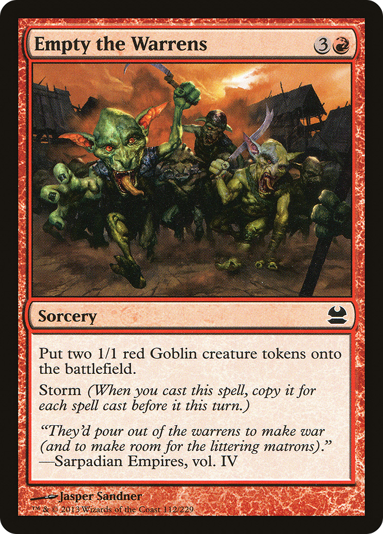 {C} Empty the Warrens [Modern Masters][MMA 112]
