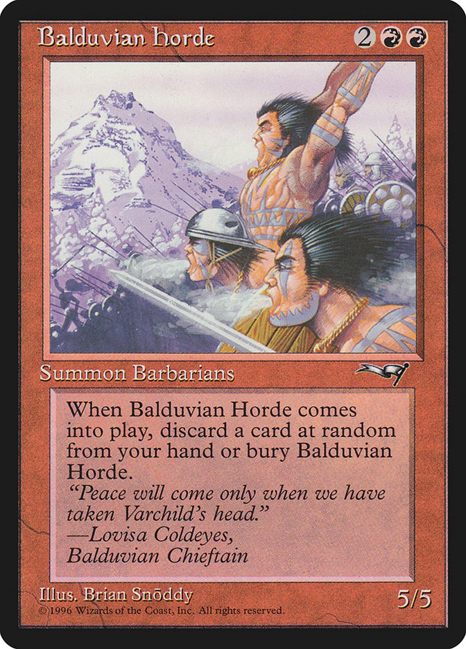 {R} Balduvian Horde [Alliances][ALL 065] - Misty Mountain Games
